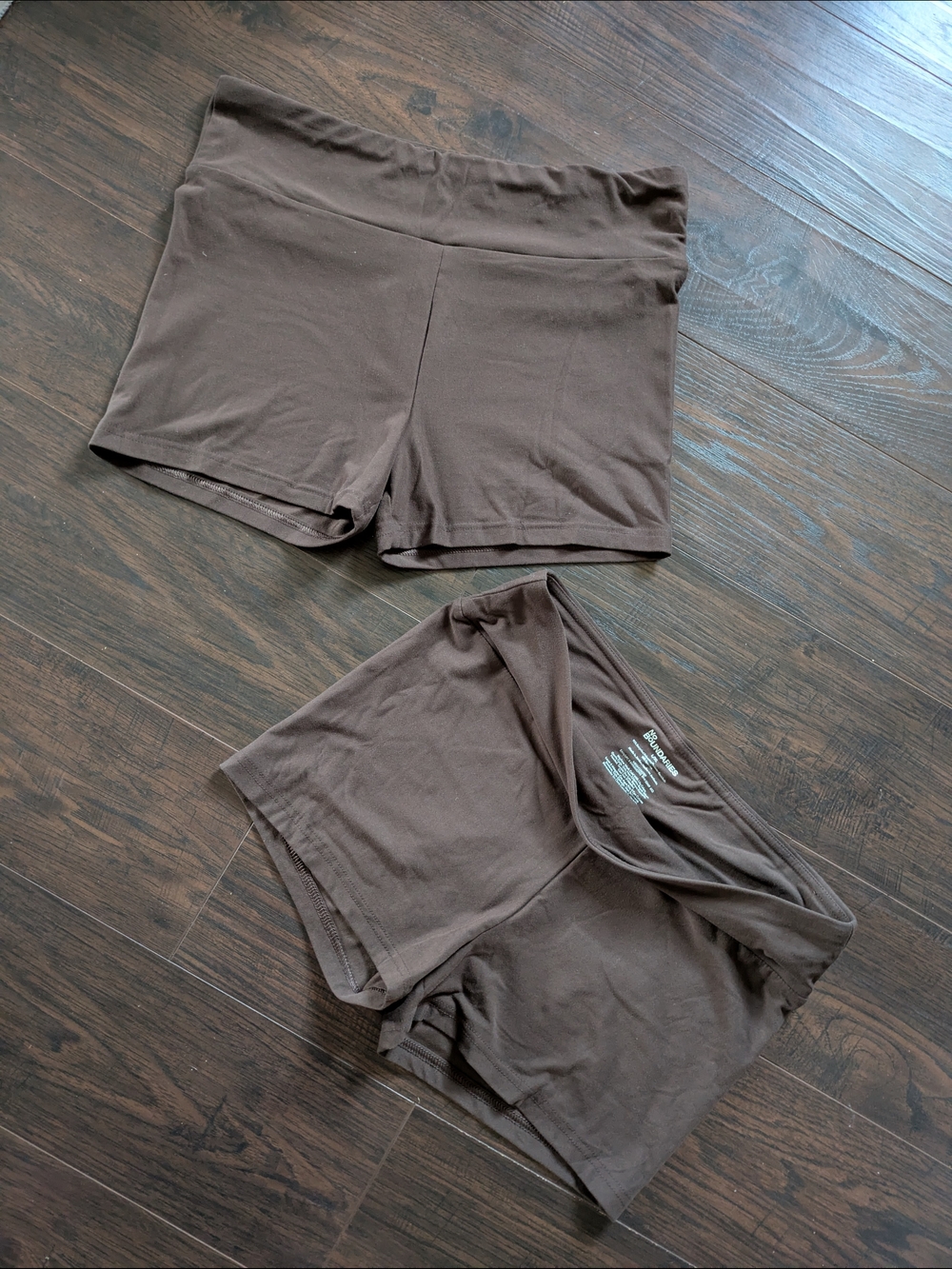 No Boundaries Brown High-Rise Bike Shorts - 2-Pack